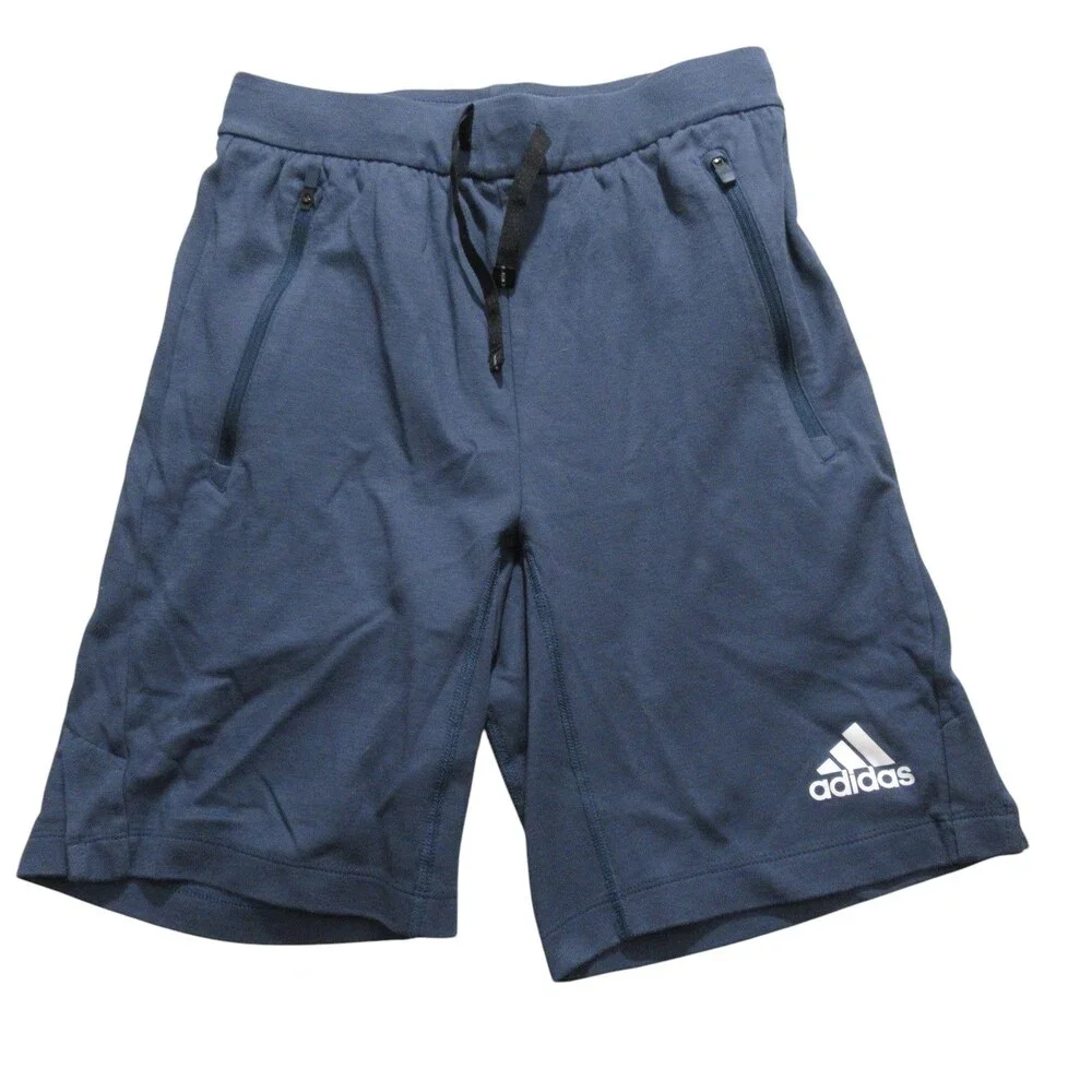 Adidas Womens Athletic‎ Shorts S Navy Blue Stretch Cotton Polyester